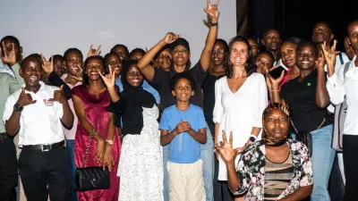 Some of the participants after the Wape Nafasi fashion show